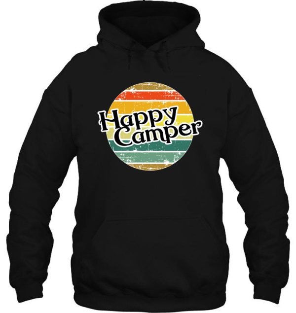 happy camper retro vintage camper camping hoodie