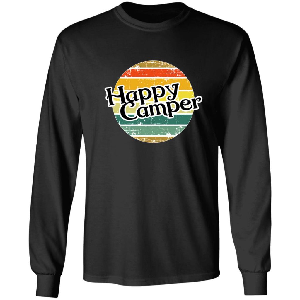 Happy Camper Retro Vintage Camper Camping T Shirt