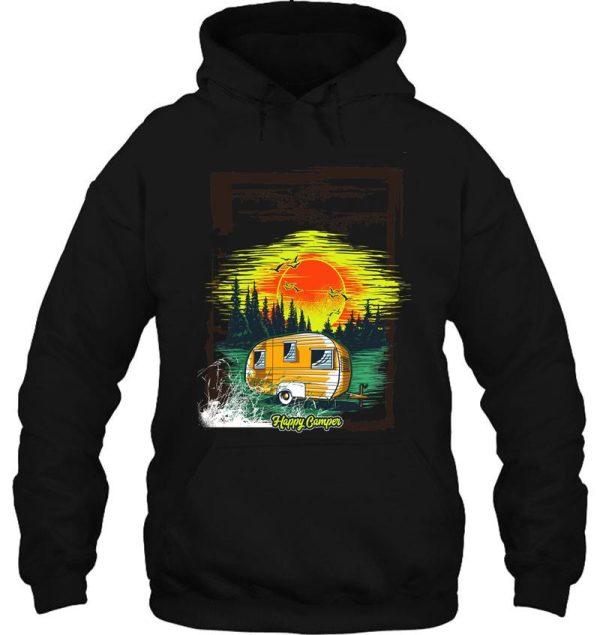 happy camper t shirt hoodie