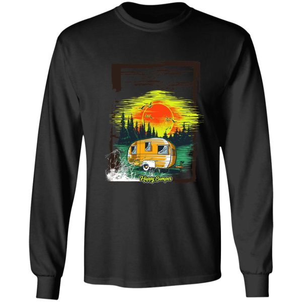 happy camper t shirt long sleeve