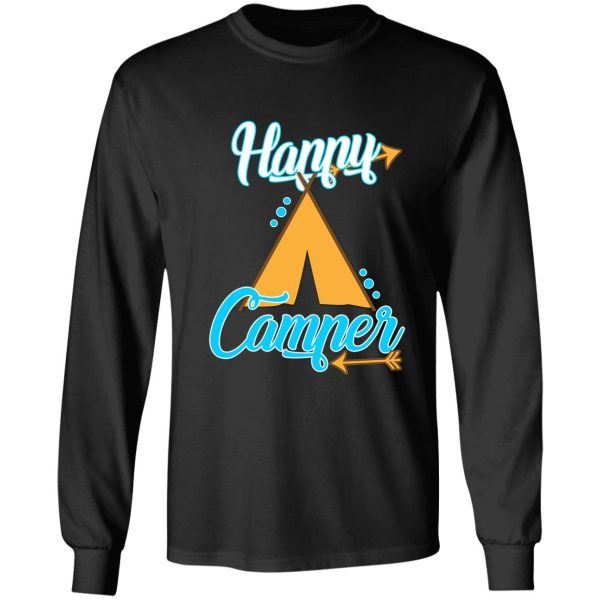 happy camper t shirt long sleeve