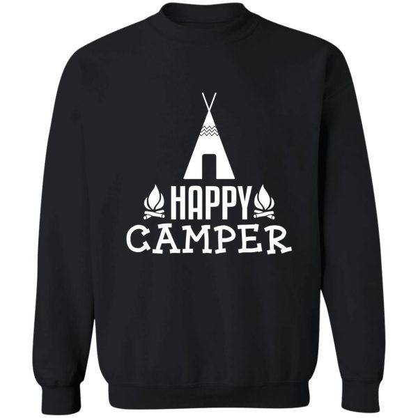 happy camper t-shirt sweatshirt
