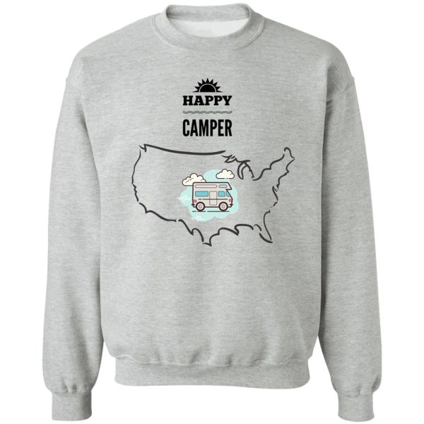 happy camper usa sweatshirt