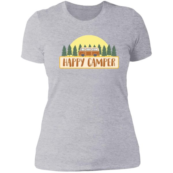 happy camper (van) lady t-shirt