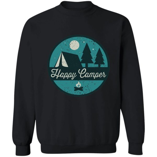 happy camper - vintage camping tee sweatshirt