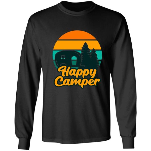happy camper vintage colours long sleeve
