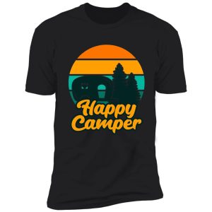 happy camper vintage colours shirt