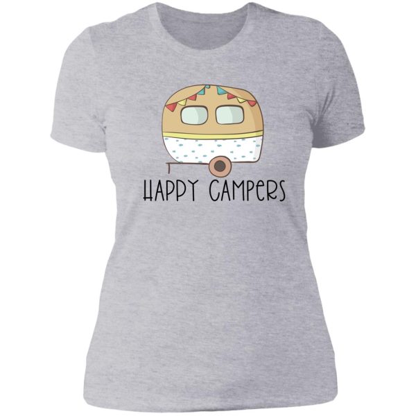 happy campers lady t-shirt