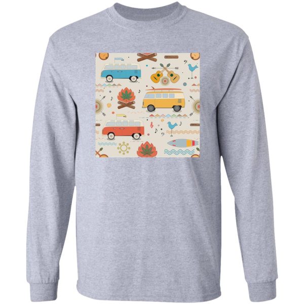 happy camping day long sleeve