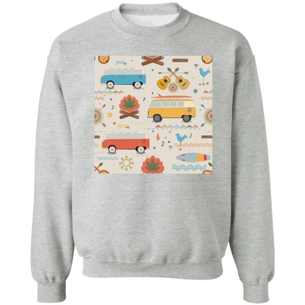 happy camping day sweatshirt