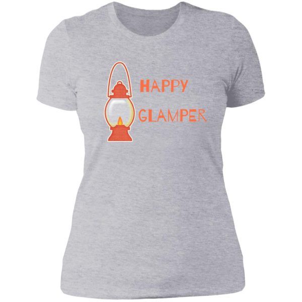 happy glamper lady t-shirt