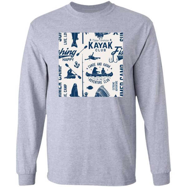 happy kayaking long sleeve