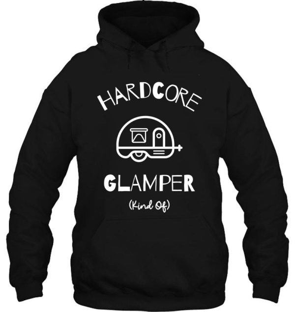 hardcore glamper (kind of) teardrop- pink hoodie