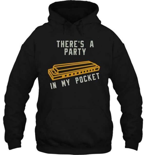 harmonica party in my pocket hoodie