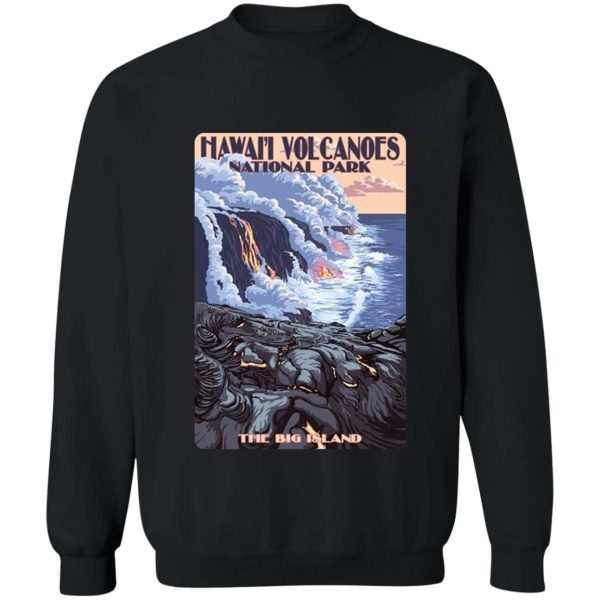 hawaiʻi volcanoes national park the big island travel decal hawaii usa sweatshirt