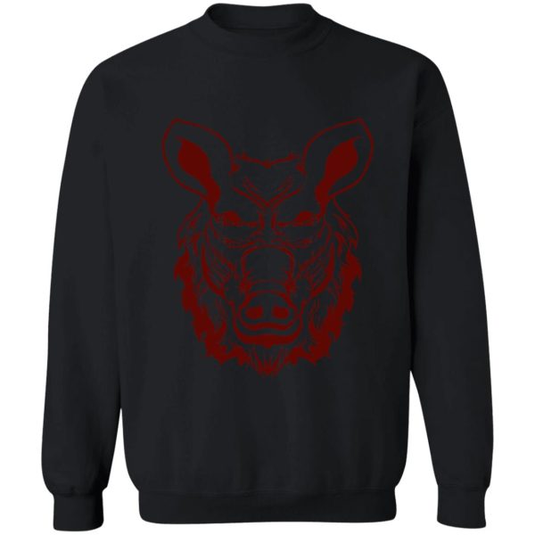 head wild boar hunting deer and hog hunter forest sweatshirt