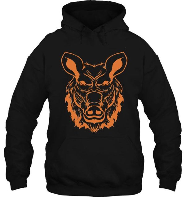 head wild boar hunting gift deer hog hunter forest hoodie