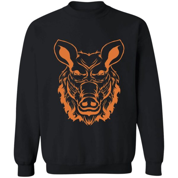 head wild boar hunting gift deer hog hunter forest sweatshirt