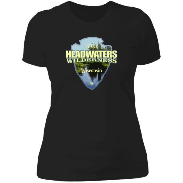 headwaters wilderness (arrowhead) lady t-shirt