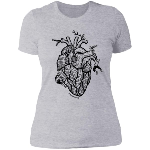 heart of climbing bouldering rock climbing lady t-shirt