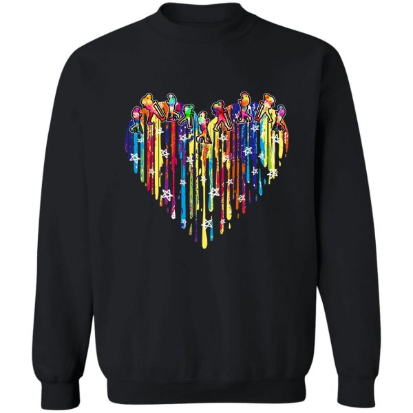 heart watercolor star - hiking sweatshirt