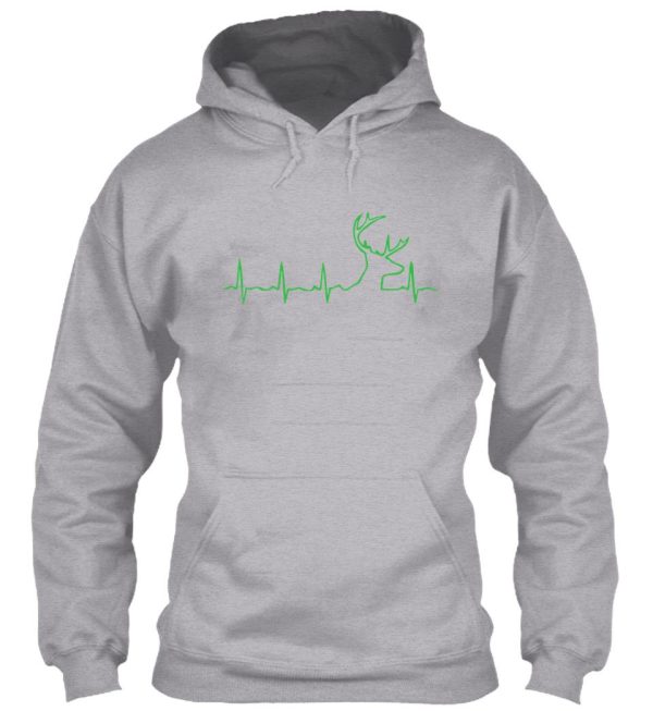 heartbeat stag unisex adult buck pulse deer hunting hoodie