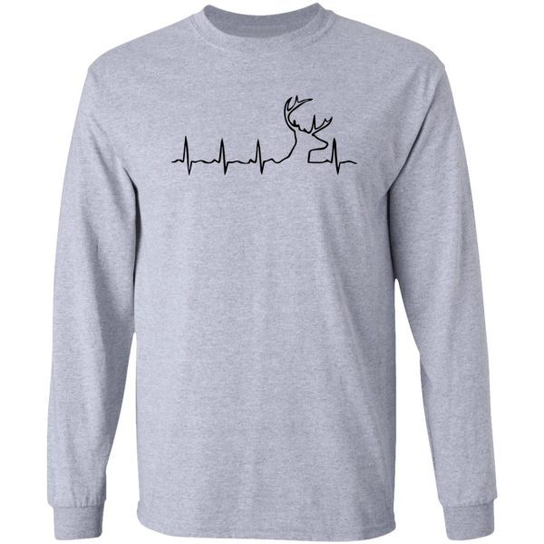 heartbeat stag unisex adult buck pulse deer hunting long sleeve