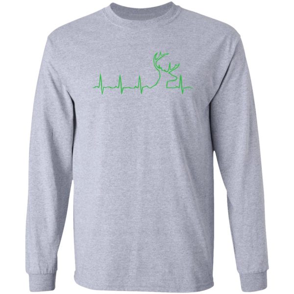 heartbeat stag unisex adult buck pulse deer hunting long sleeve