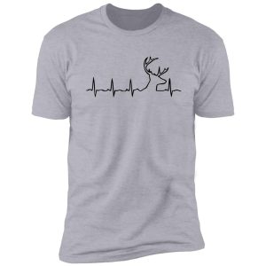 heartbeat stag unisex adult buck pulse deer hunting shirt