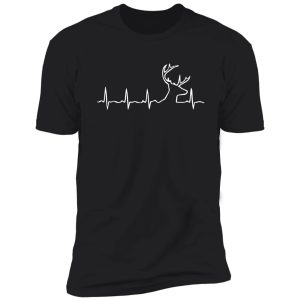 heartbeat stag unisex adult buck pulse deer hunting shirt