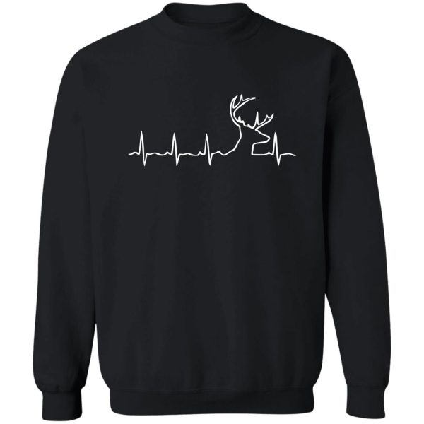 heartbeat stag unisex adult buck pulse deer hunting sweatshirt