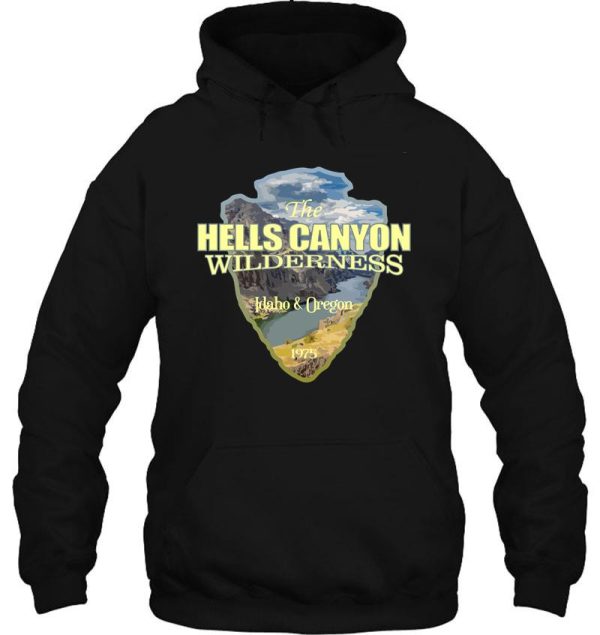 hells canyon wilderness (arrowhead) hoodie