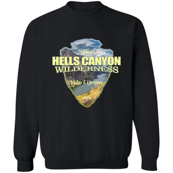 hells canyon wilderness (arrowhead) sweatshirt