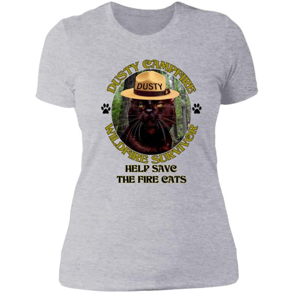 help save the fire cats lady t-shirt