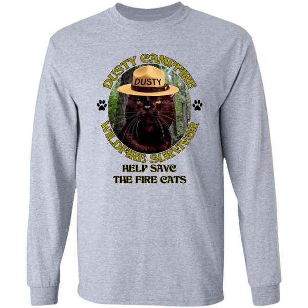 help save the fire cats long sleeve
