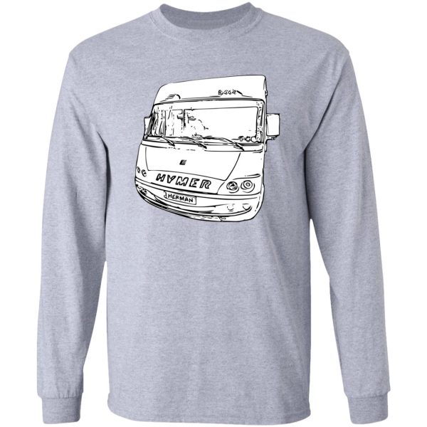 herman the hymer motorhome front - ink long sleeve