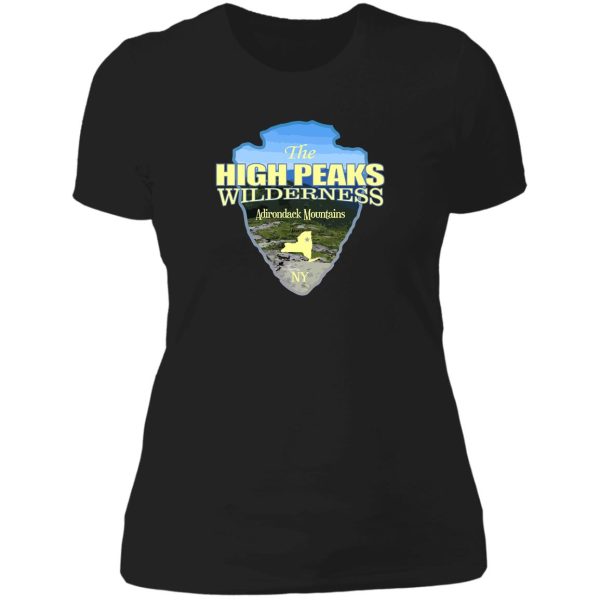 high peaks wilderness (arrowhead) lady t-shirt