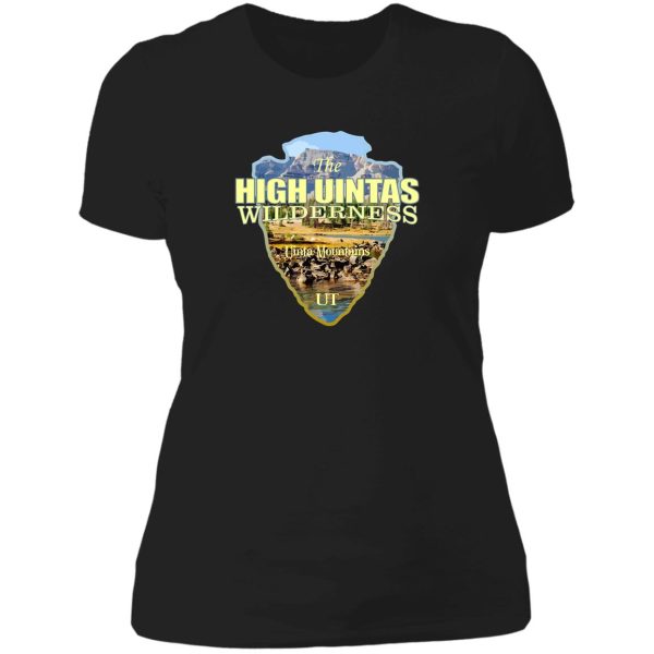 high uintas wilderness (arrowhead) lady t-shirt