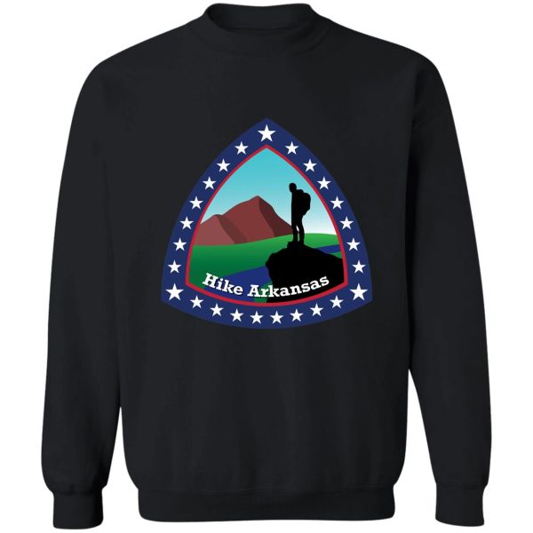 hike arkansas crest sweatshirt