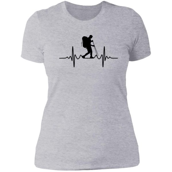 hike heartbeat lady t-shirt