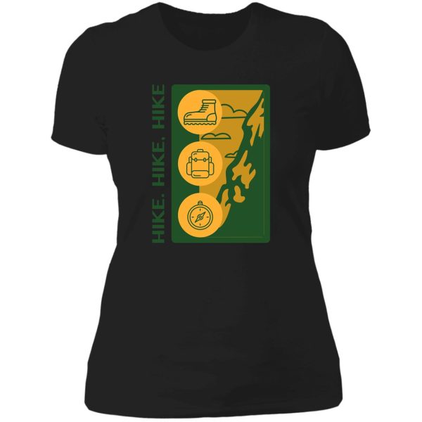 hike hike hike lady t-shirt