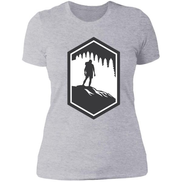 hike hiking lady t-shirt