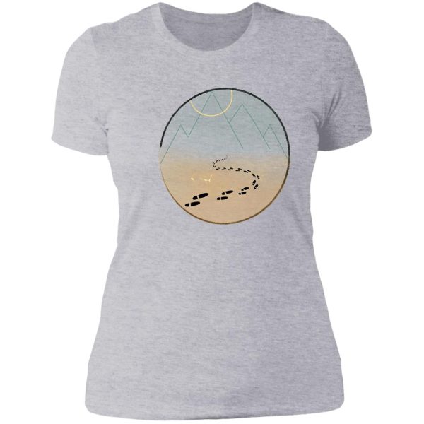 hike to the mountain lady t-shirt