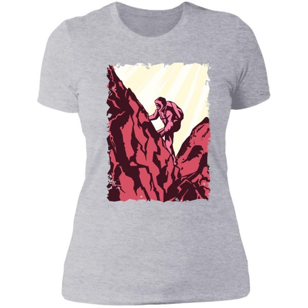 hiker lady t-shirt