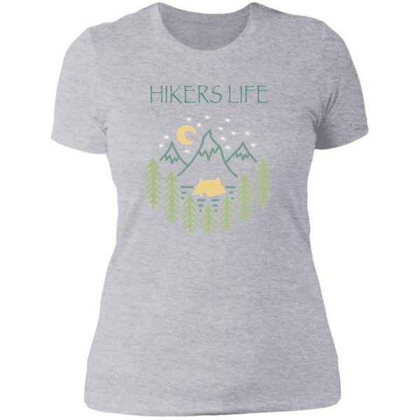 hikers life camp lady t-shirt