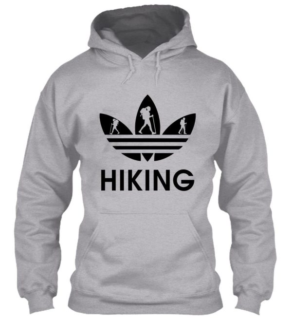 hiking addicted black hoodie