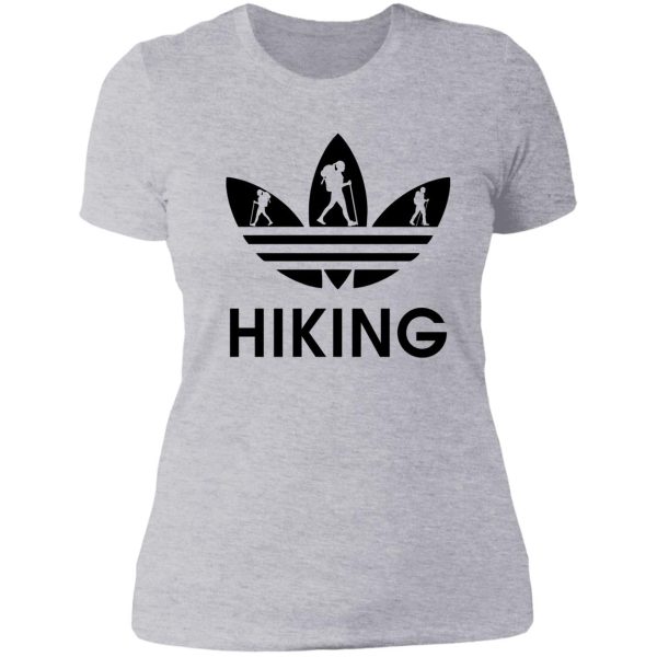 hiking addicted black lady t-shirt