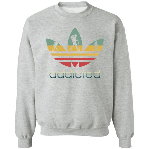 hiking addicted vintage sweatshirt