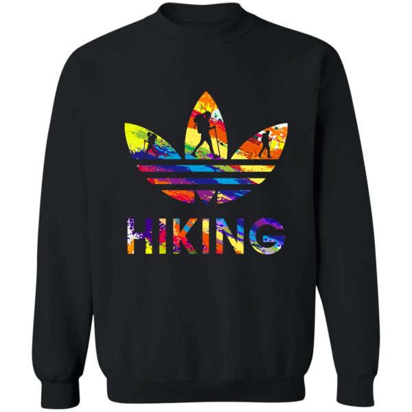 hiking addicted watercolor sweatshirt