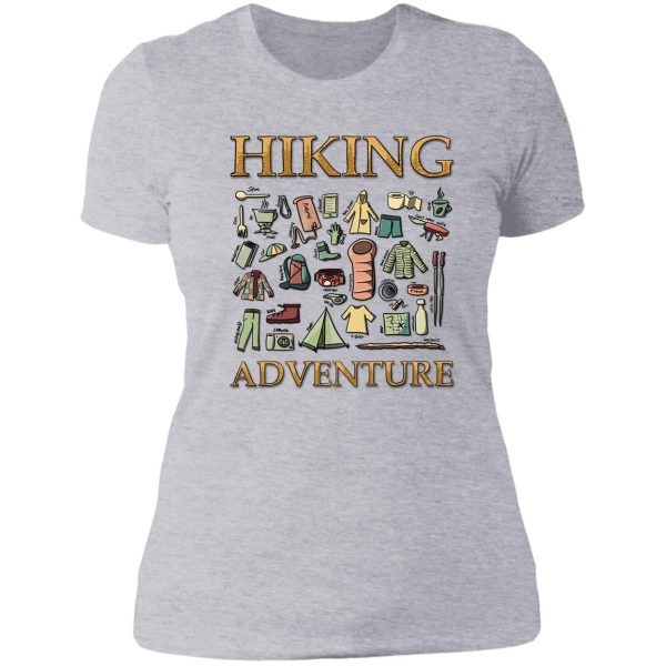 hiking adventure lady t-shirt